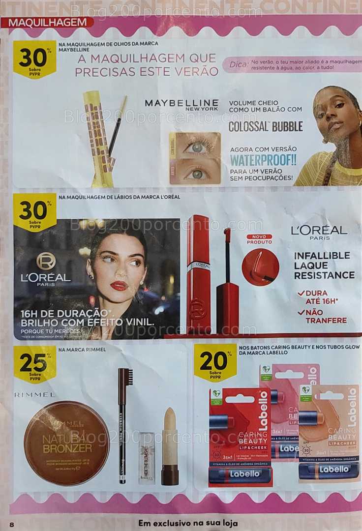 Antevisão Folheto CONTINENTE Beleza Promoções de 19 a 31 agosto