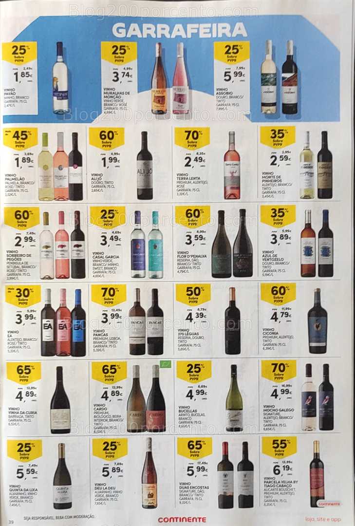 Antevisão Folheto CONTINENTE Promoções de 12 a 18 agosto, na página 40, encontra: bebidas, vinhos, promoções, supermercado, alimentação