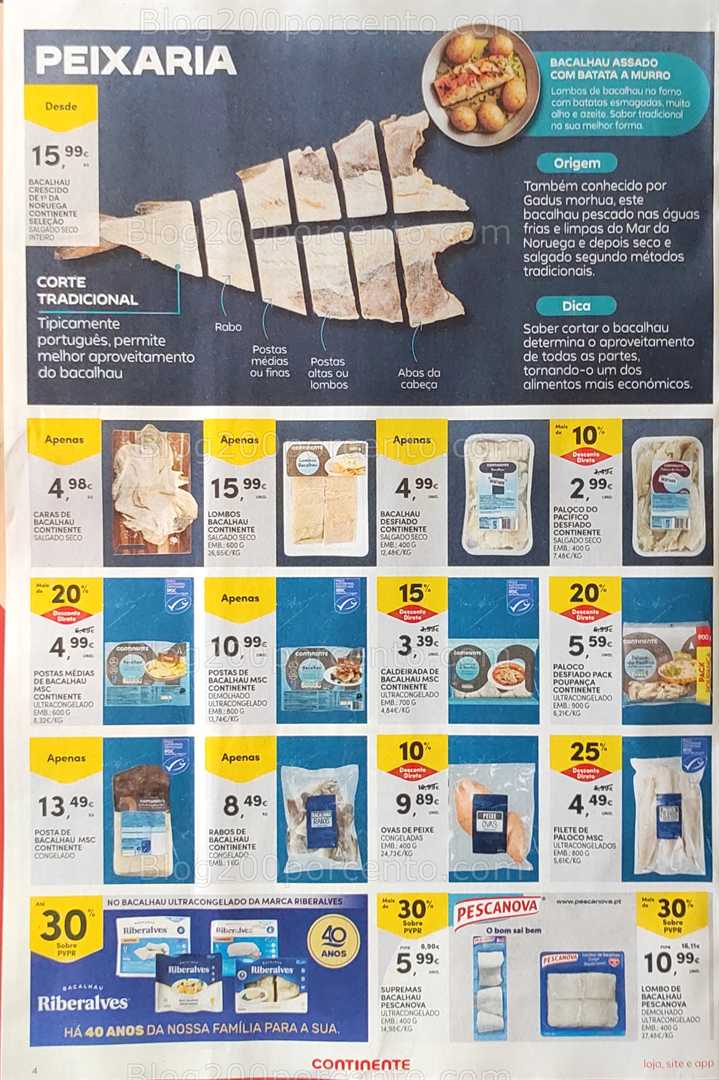 Antevisão Folheto CONTINENTE Promoções de 12 a 18 agosto, na página 5, encontra: peixe, congelados, promoções, alimentação, mercearia