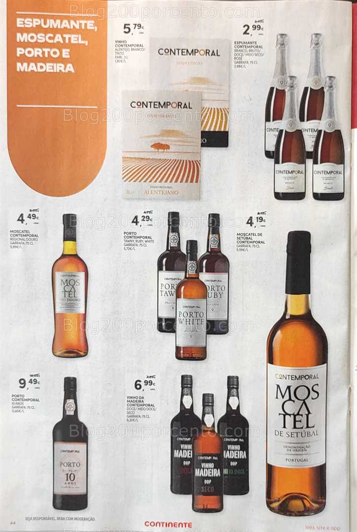 Antevisão Folheto CONTINENTE Promoções de 12 a 18 agosto, na página 45, encontra: bebidas, vinhos, espumantes, promoções, alimentos