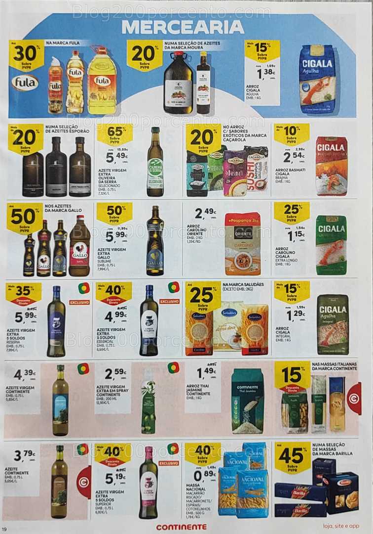 Antevisão Folheto CONTINENTE Promoções de 19 a 25 agosto
