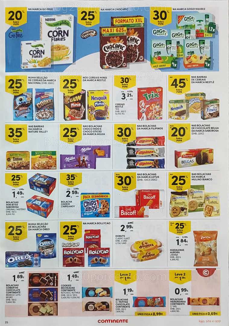 Antevisão Folheto CONTINENTE Promoções de 19 a 25 agosto
