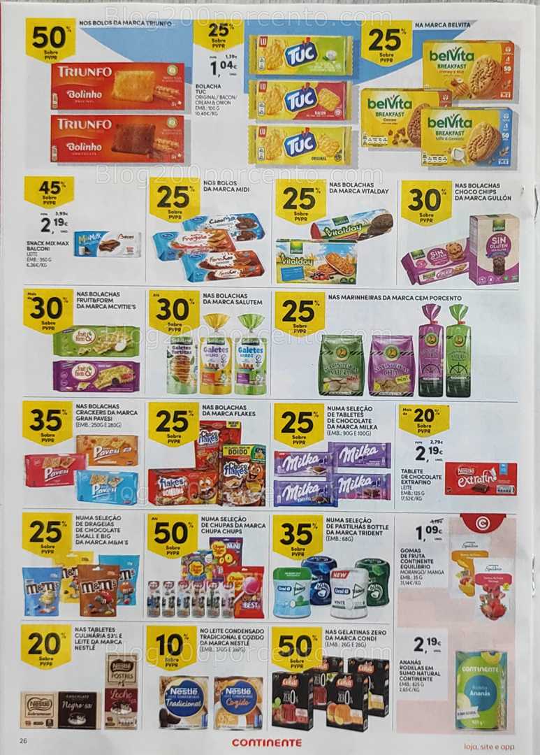Antevisão Folheto CONTINENTE Promoções de 19 a 25 agosto