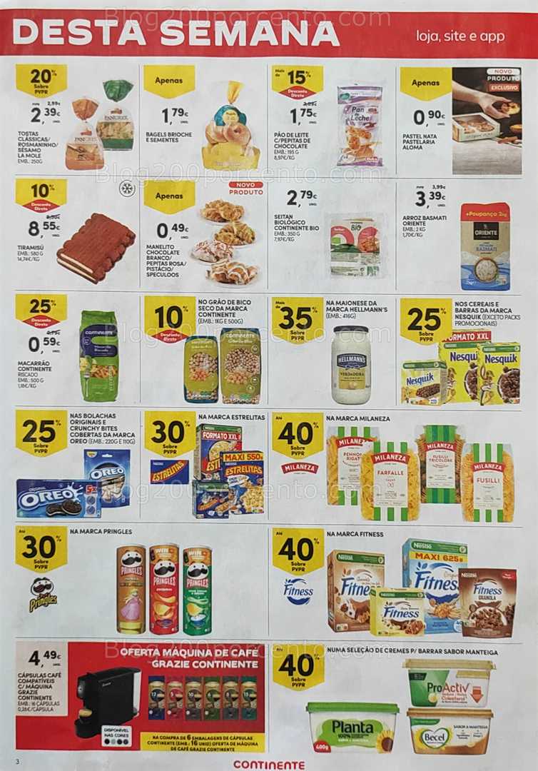 Antevisão Folheto CONTINENTE Promoções Fim de Semana - 22 a 25 agosto