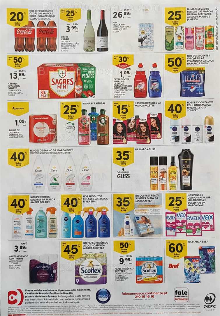 Antevisão Folheto CONTINENTE Promoções Fim de Semana - 22 a 25 agosto