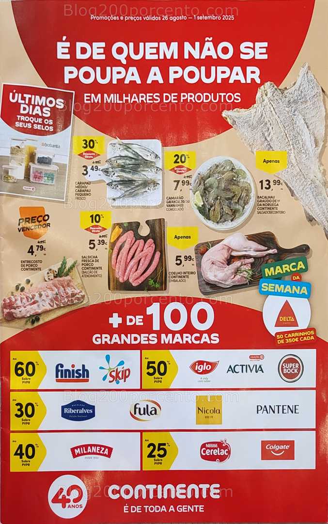 Antevisão Folheto CONTINENTE Promoções de 26 agosto a 1 setembro