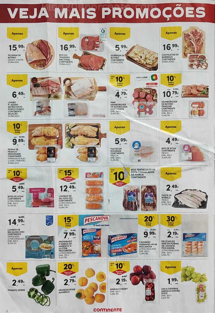 Antevisão Folheto CONTINENTE Promoções Fim de Semana de 15 a 18 agosto