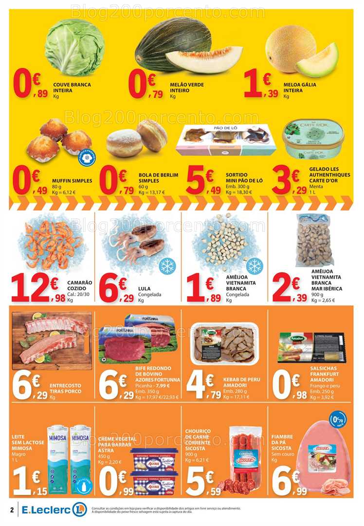 Antevisão Folheto E-LECLERC Promoções Fim de Semana - 22 a 24 agosto