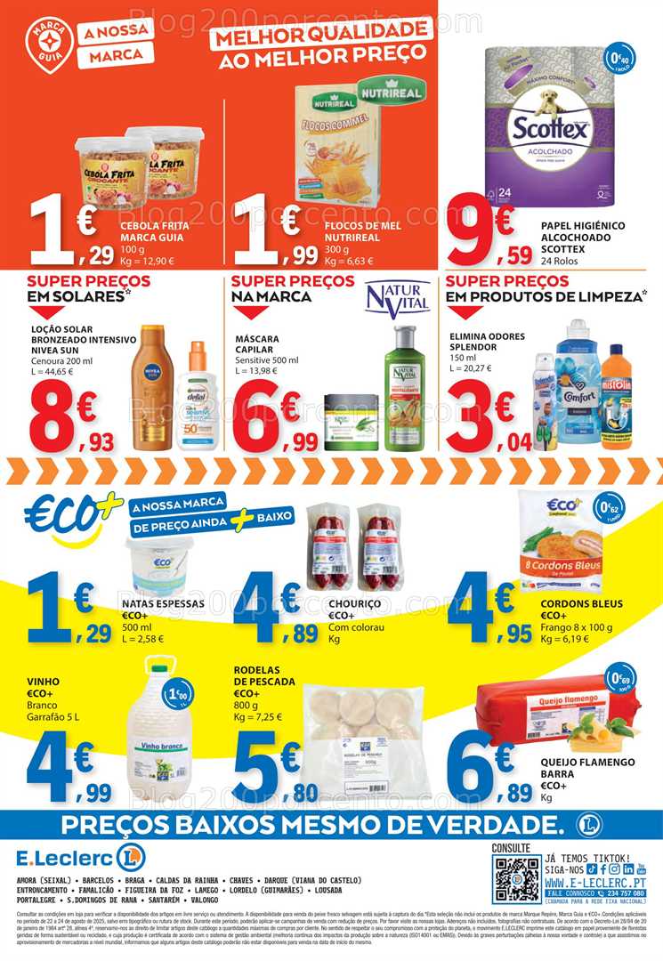 Antevisão Folheto E-LECLERC Promoções Fim de Semana - 22 a 24 agosto