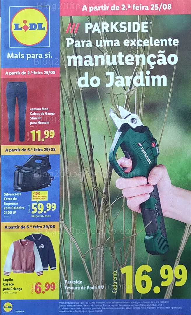 Antevisão Folheto LIDL Bazar Promoções de 25 agosto a 4 setembro