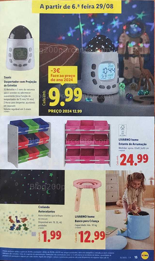 Antevisão Folheto LIDL Bazar Promoções de 25 agosto a 4 setembro