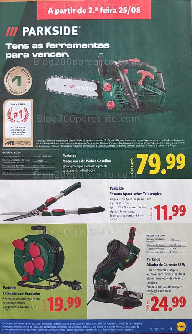 Antevisão Folheto LIDL Bazar Promoções de 25 agosto a 4 setembro