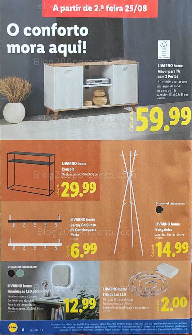 Antevisão Folheto LIDL Bazar Promoções de 25 agosto a 4 setembro