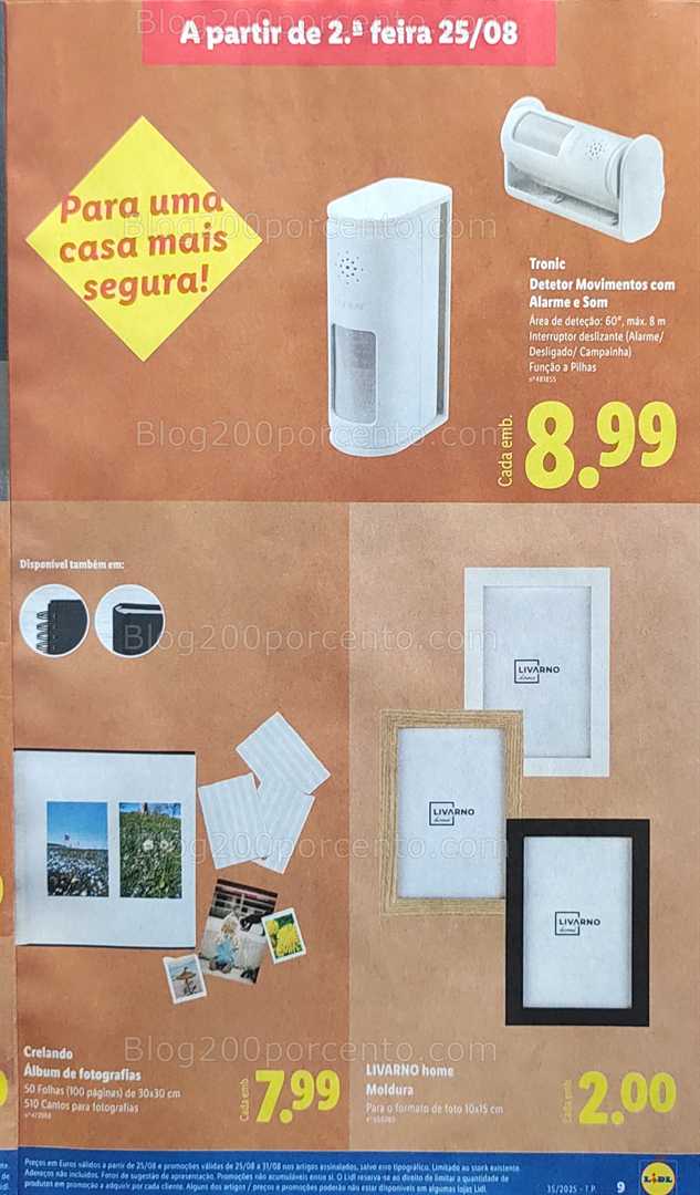 Antevisão Folheto LIDL Bazar Promoções de 25 agosto a 4 setembro