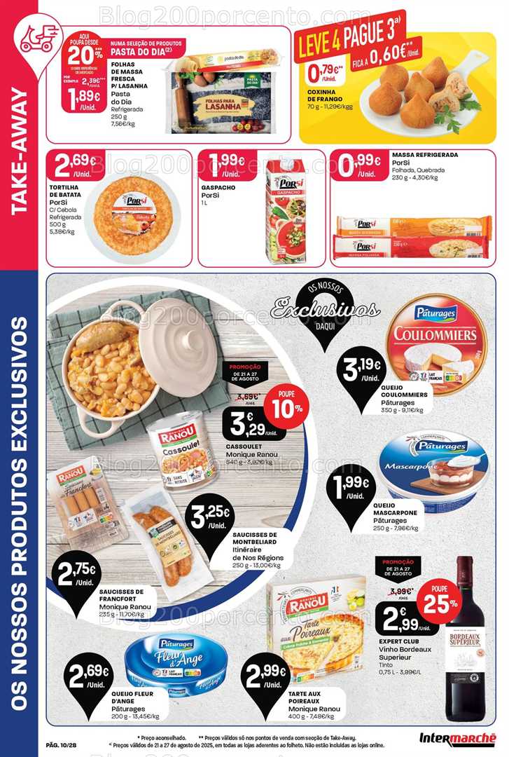 Antevisão Folheto INTERMARCHÉ Promoções de 21 a 27 agosto