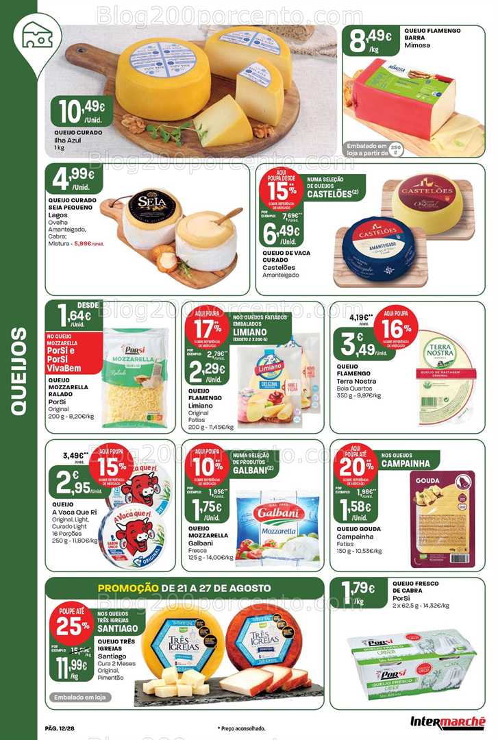 Antevisão Folheto INTERMARCHÉ Promoções de 21 a 27 agosto
