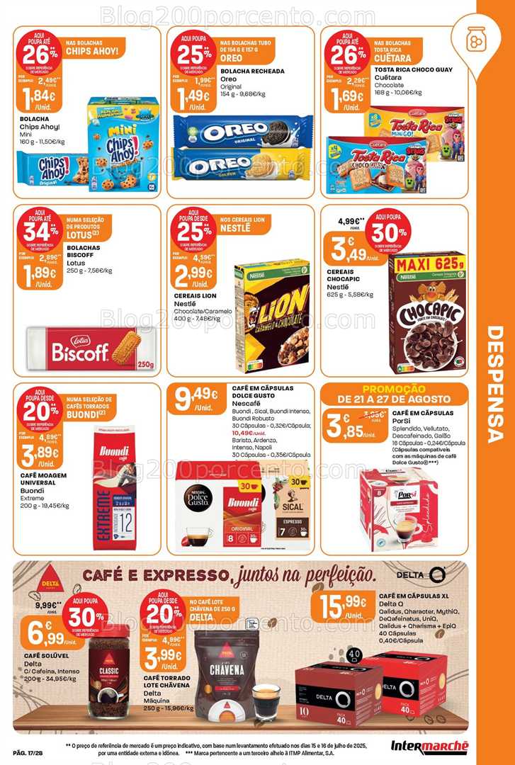 Antevisão Folheto INTERMARCHÉ Promoções de 21 a 27 agosto