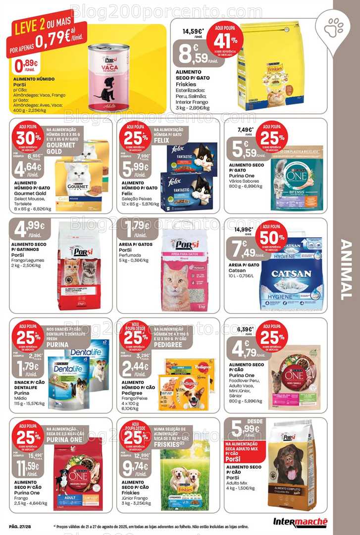 Antevisão Folheto INTERMARCHÉ Promoções de 21 a 27 agosto
