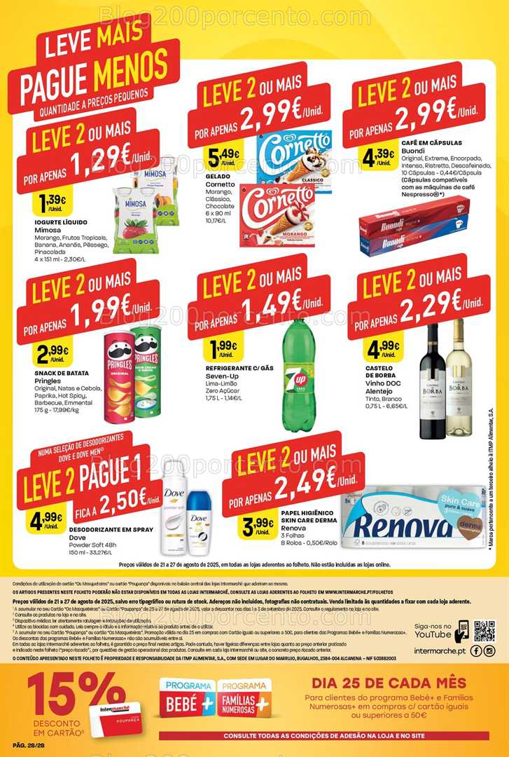 Antevisão Folheto INTERMARCHÉ Promoções de 21 a 27 agosto