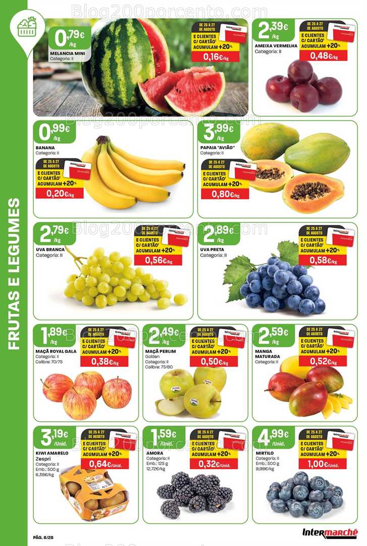 Antevisão Folheto INTERMARCHÉ Promoções de 21 a 27 agosto