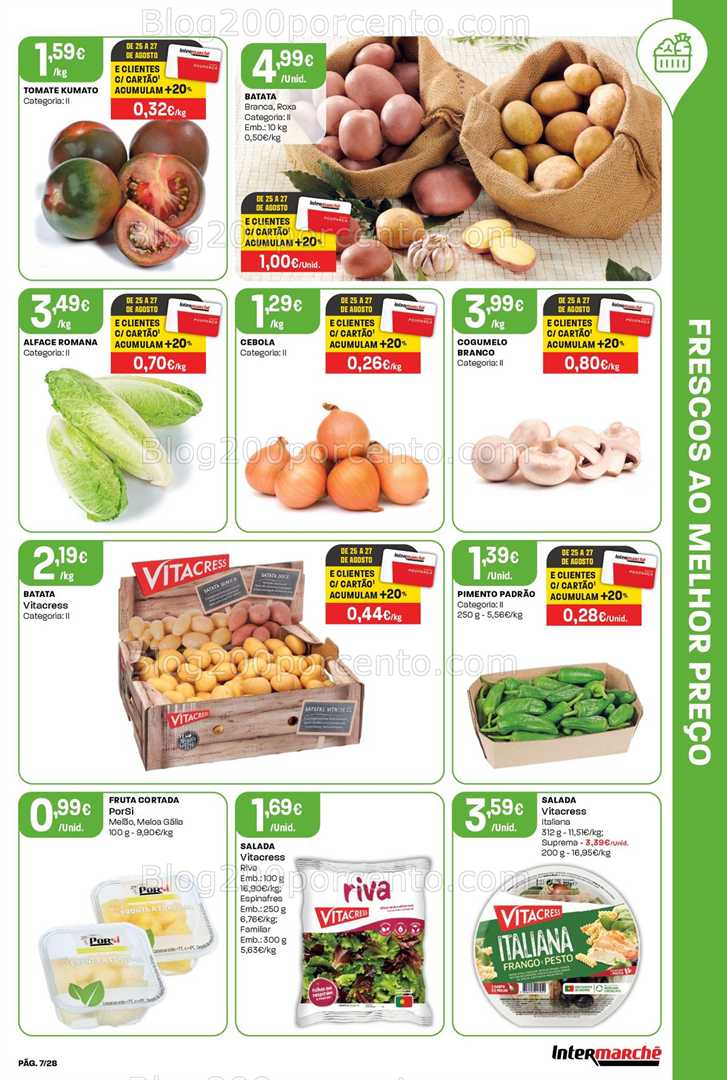 Antevisão Folheto INTERMARCHÉ Promoções de 21 a 27 agosto
