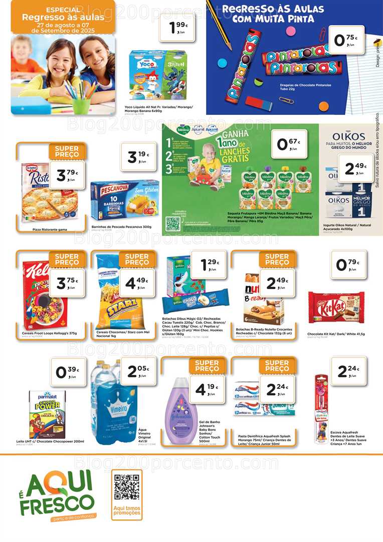 Antevisão Folheto AQUI É FRESCO Promoções de 27 agosto a 7 setembro