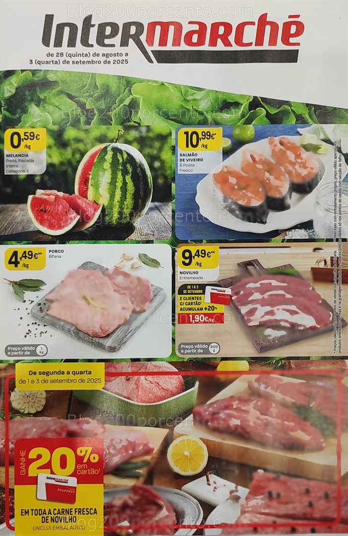 Antevisão Folheto INTERMARCHÉ Promoções de 28 agosto a 3 setembro