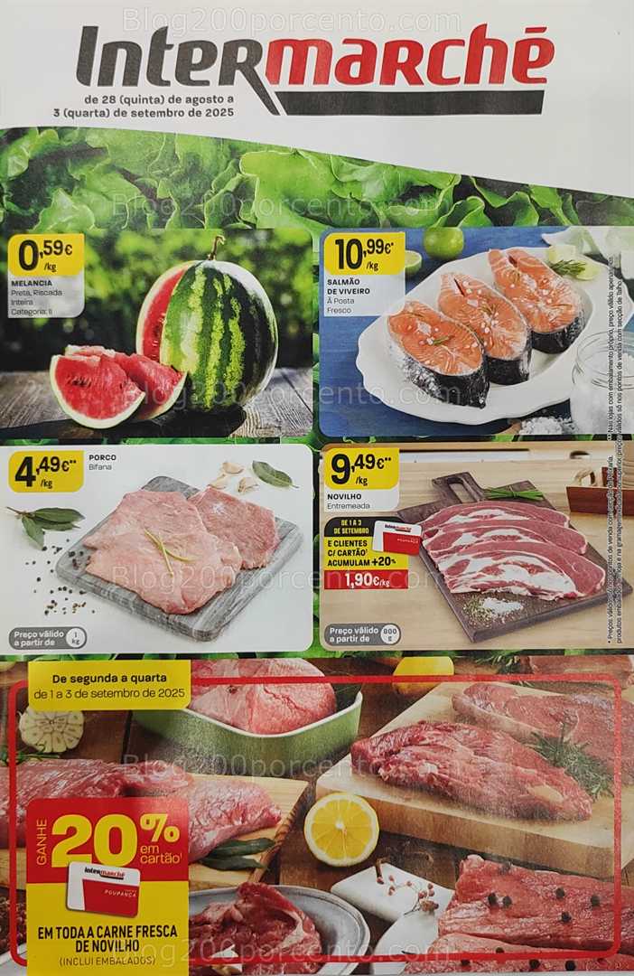Antevisão Folheto INTERMARCHÉ Promoções de 28 agosto a 3 setembro