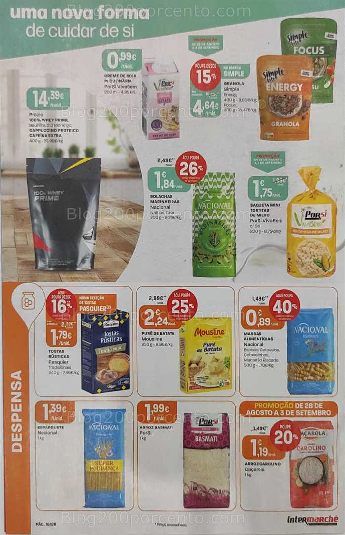 Antevisão Folheto INTERMARCHÉ Promoções de 28 agosto a 3 setembro