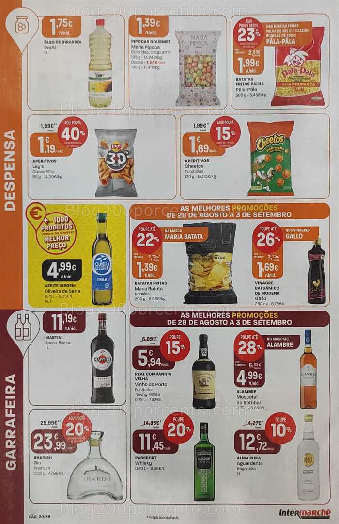 Antevisão Folheto INTERMARCHÉ Promoções de 28 agosto a 3 setembro