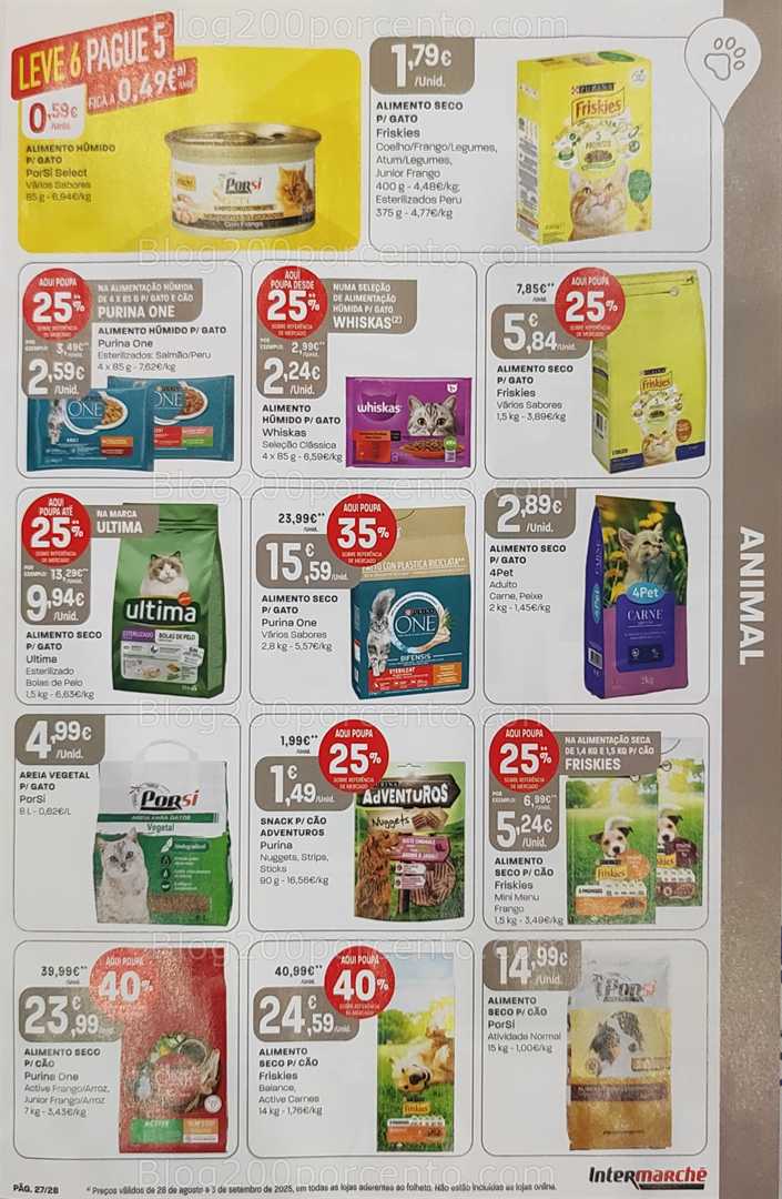 Antevisão Folheto INTERMARCHÉ Promoções de 28 agosto a 3 setembro