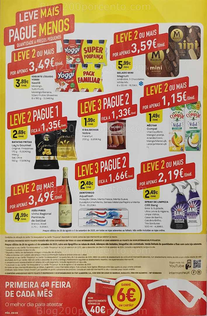Antevisão Folheto INTERMARCHÉ Promoções de 28 agosto a 3 setembro