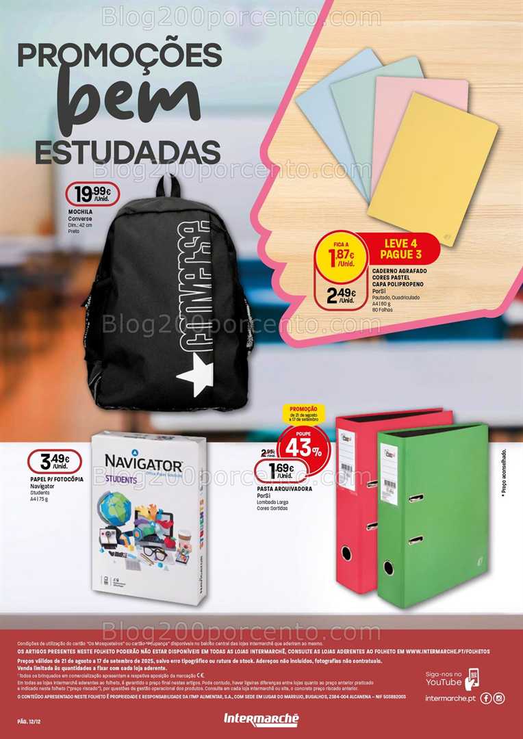 Antevisão Folheto INTERMARCHÉ Promoções de 21 agosto a 17 setembro