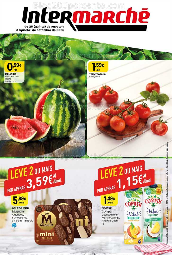 Antevisão Folheto INTERMARCHÉ Mini Promoções de 28 agosto a 3 setembro