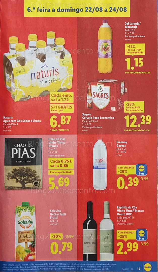 Antevisão Folheto LIDL Promoções de 18 a 24 agosto