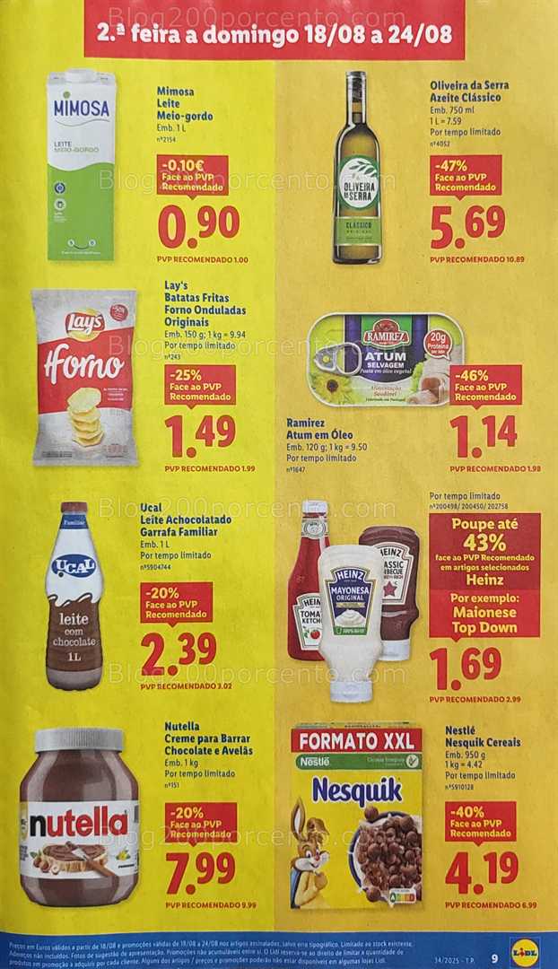 Antevisão Folheto LIDL Promoções de 18 a 24 agosto