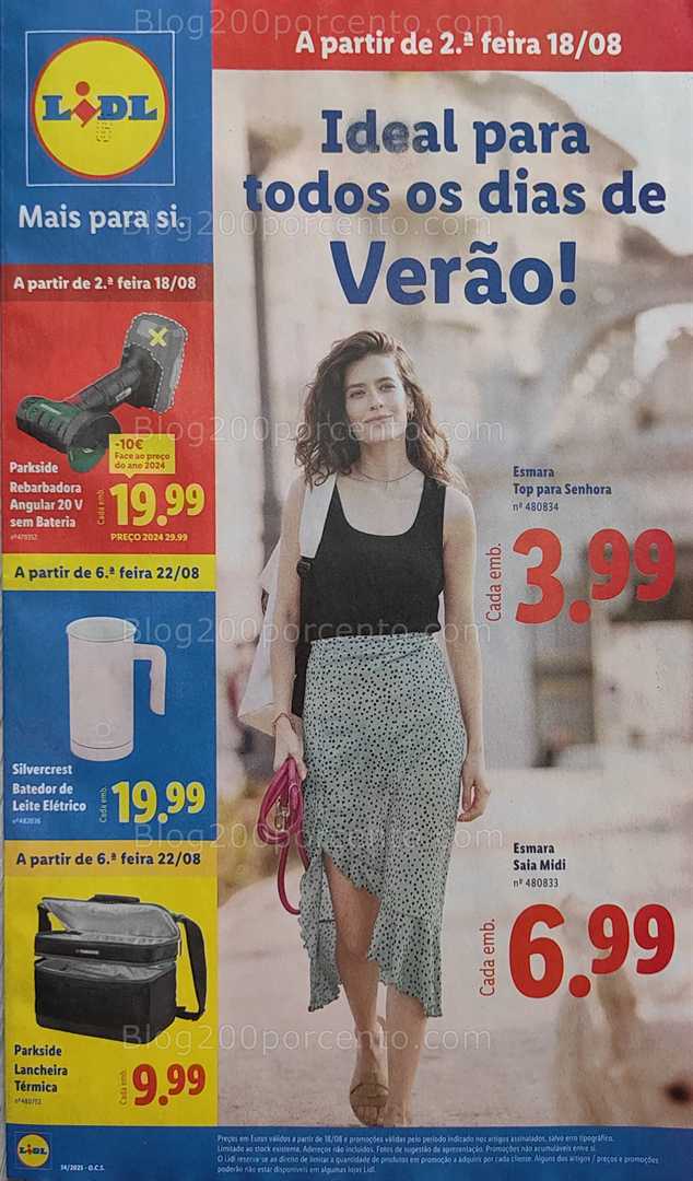 Antevisão Folheto LIDL Bazar Promoções de 18 a 28 agosto