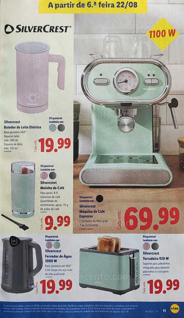 Antevisão Folheto LIDL Bazar Promoções de 18 a 28 agosto