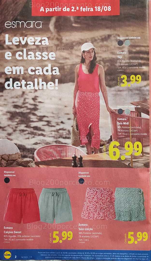 Antevisão Folheto LIDL Bazar Promoções de 18 a 28 agosto