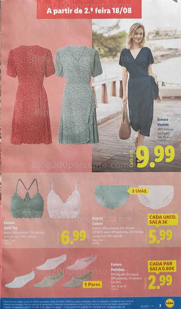 Antevisão Folheto LIDL Bazar Promoções de 18 a 28 agosto