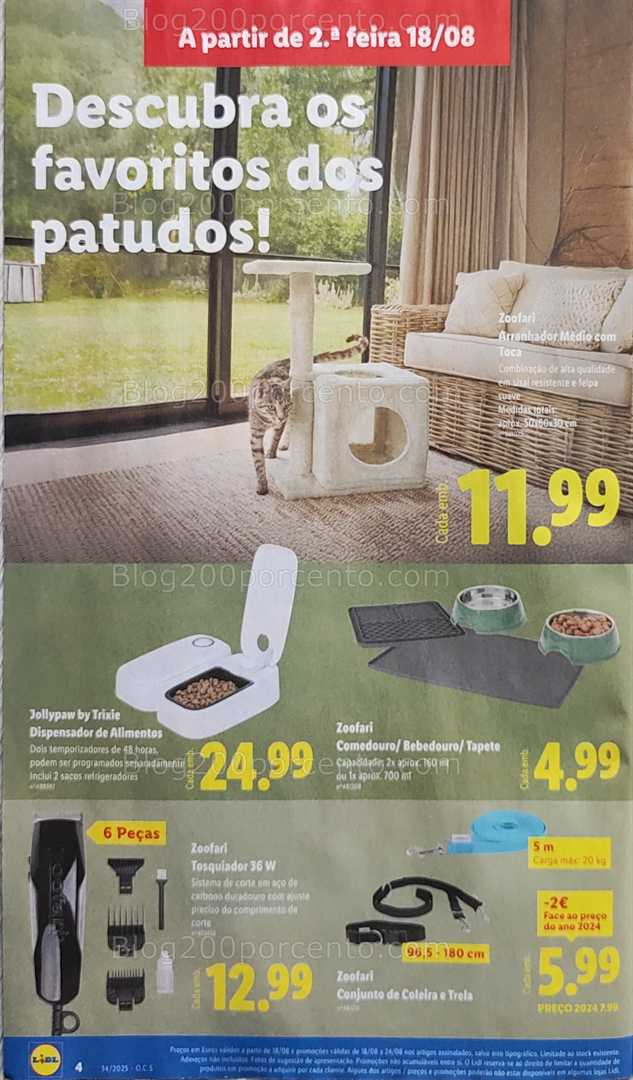 Antevisão Folheto LIDL Bazar Promoções de 18 a 28 agosto