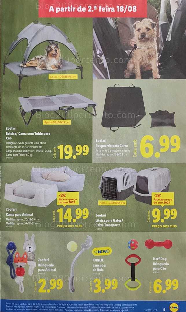 Antevisão Folheto LIDL Bazar Promoções de 18 a 28 agosto