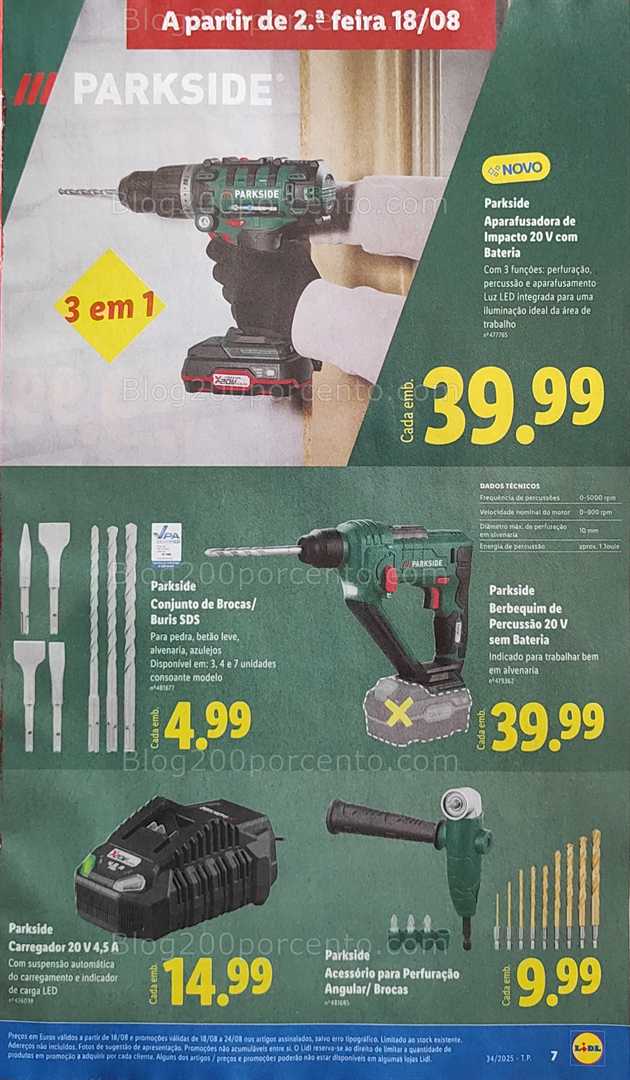 Antevisão Folheto LIDL Bazar Promoções de 18 a 28 agosto
