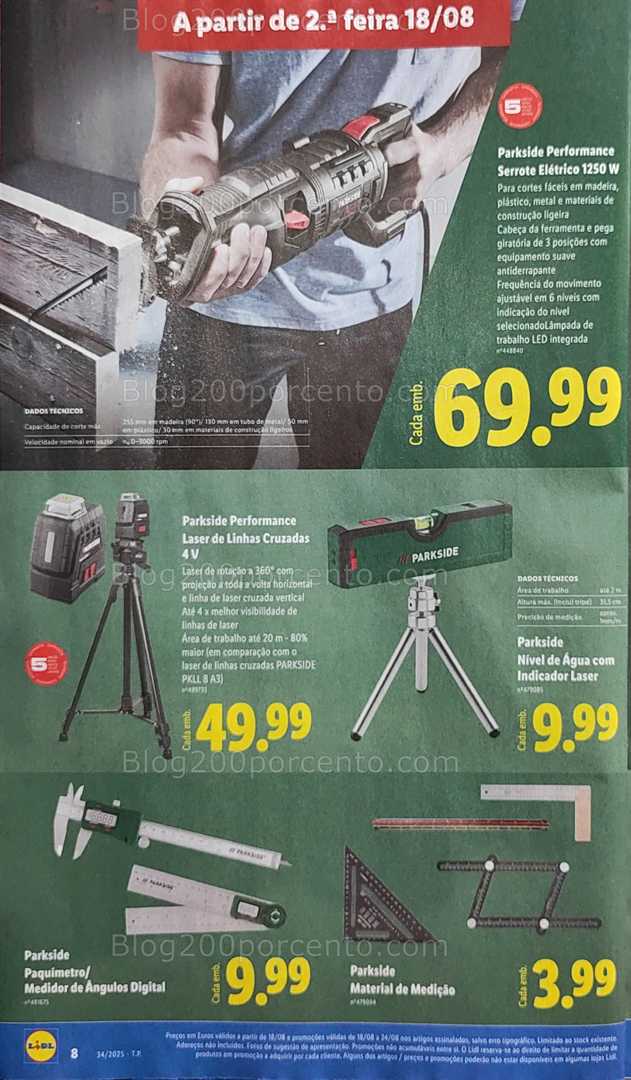 Antevisão Folheto LIDL Bazar Promoções de 18 a 28 agosto