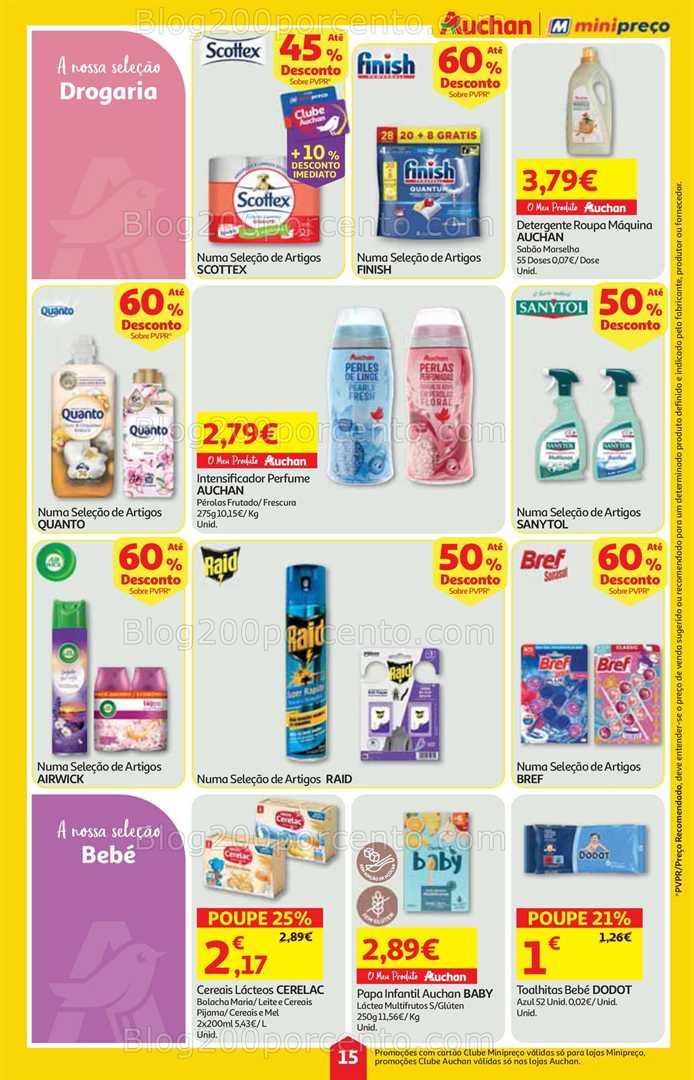 Antevisão Folheto MINIPREÇO - AUCHAN Promoções de 14 a 20 agosto