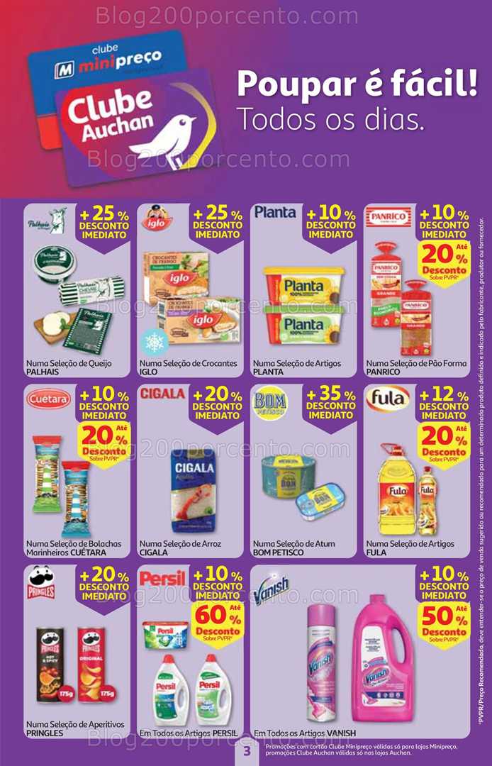 Antevisão Folheto MINIPREÇO - AUCHAN Promoções de 14 a 20 agosto