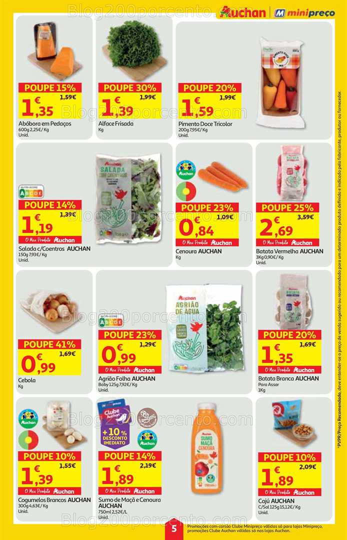 Antevisão Folheto MINIPREÇO - AUCHAN Promoções de 14 a 20 agosto