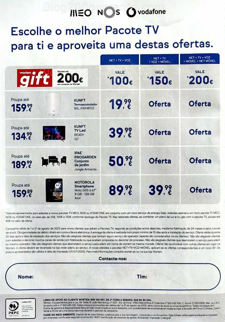 Antevisão Folheto WORTEN Mobile Promoções até 31 agosto all