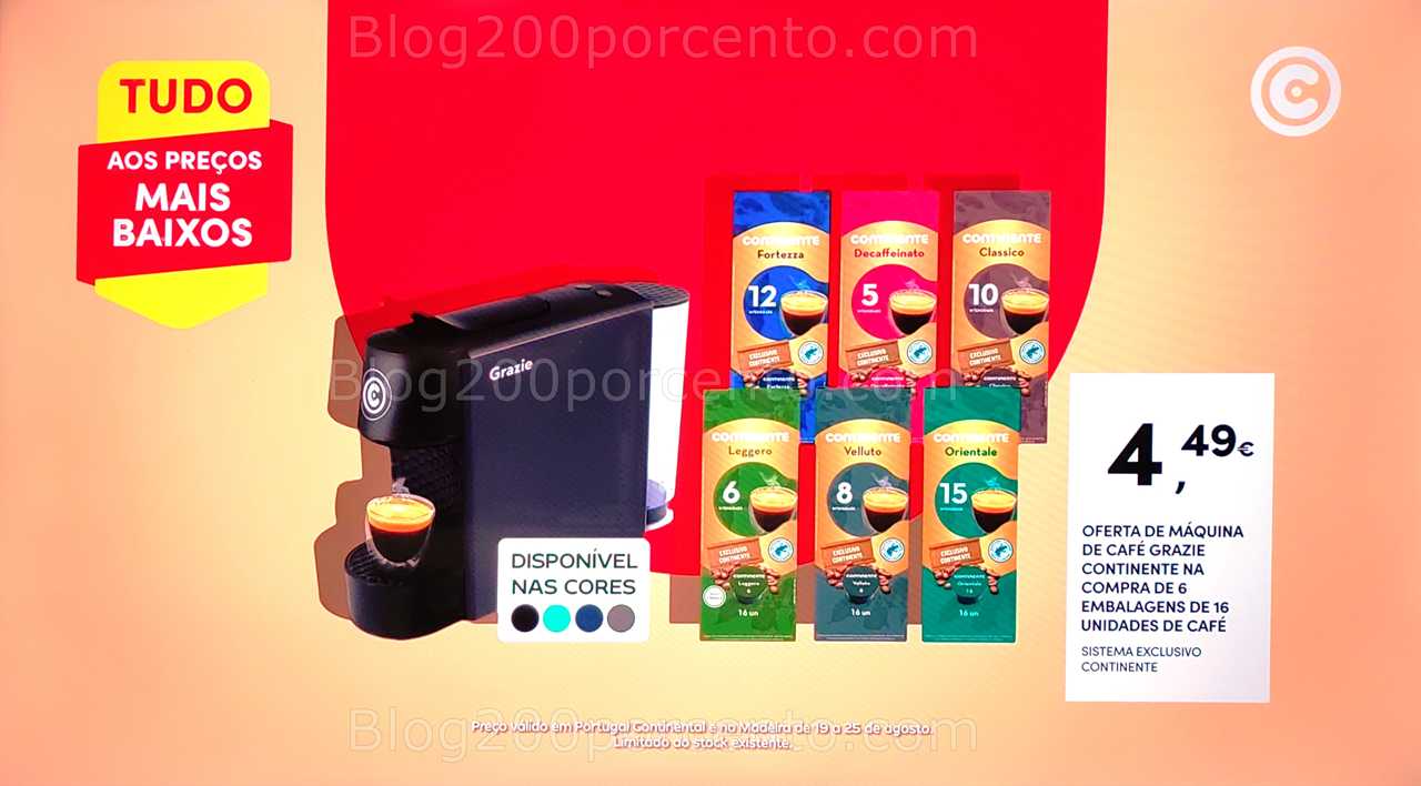 ALERTA - Oferta de máquina de café CONTINENTE Promoção até 25 agosto