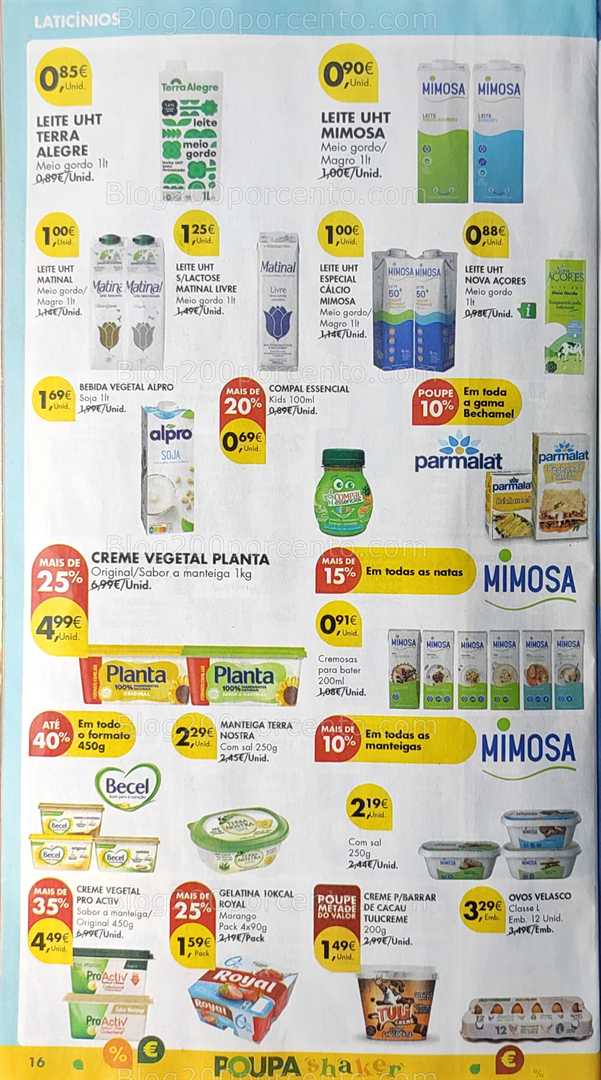 Antevisão Folheto PINGO DOCE Promoções de 12 a 18 agosto, na página 17, encontra: laticínios, bebidas, higiene alimentar, mercearia, promoções